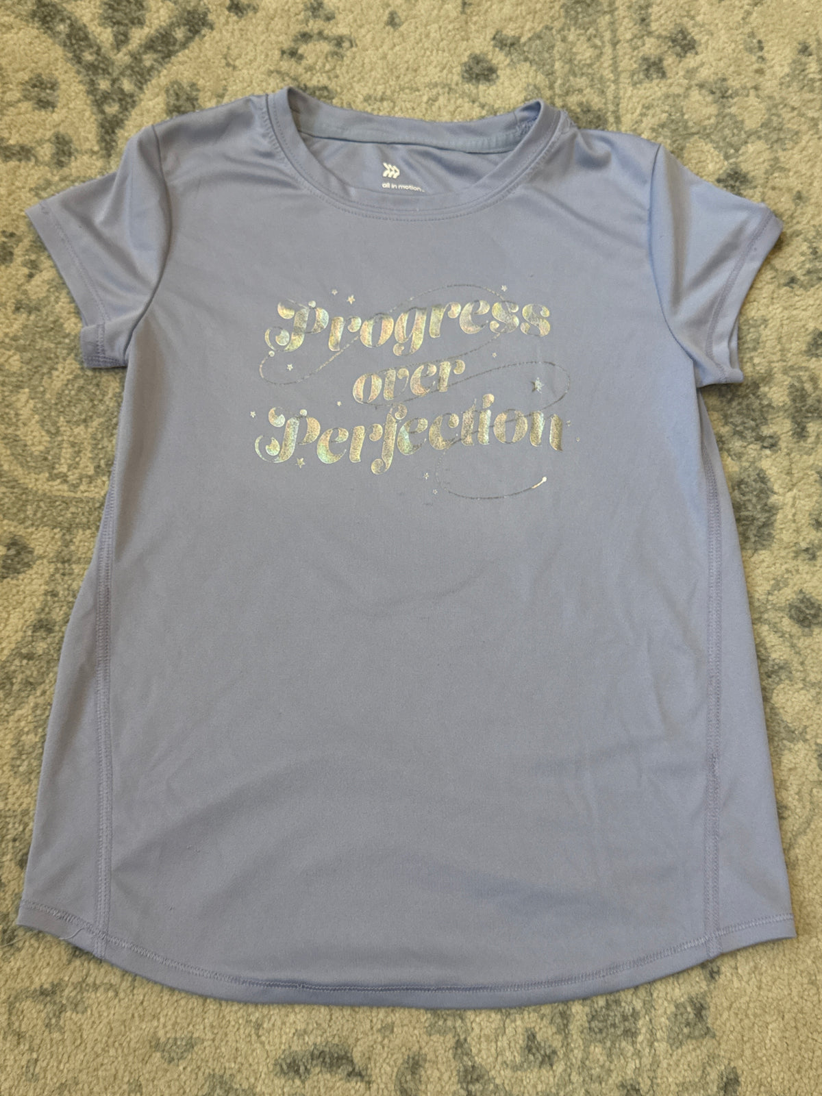 All in motion-active top Purple-progress/perfect - size Youth - 8 (M)