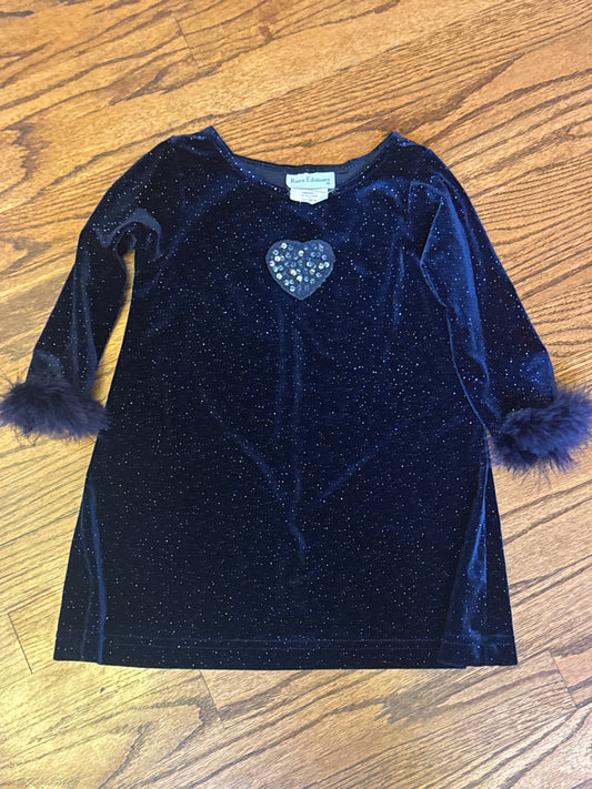 Rare editions blue dress - glitter! - size Toddler - 2T