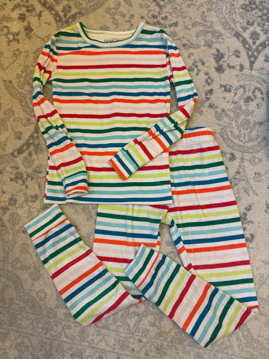 Cat & Jack striped pjs - so soft! - size Youth - 8 (M)