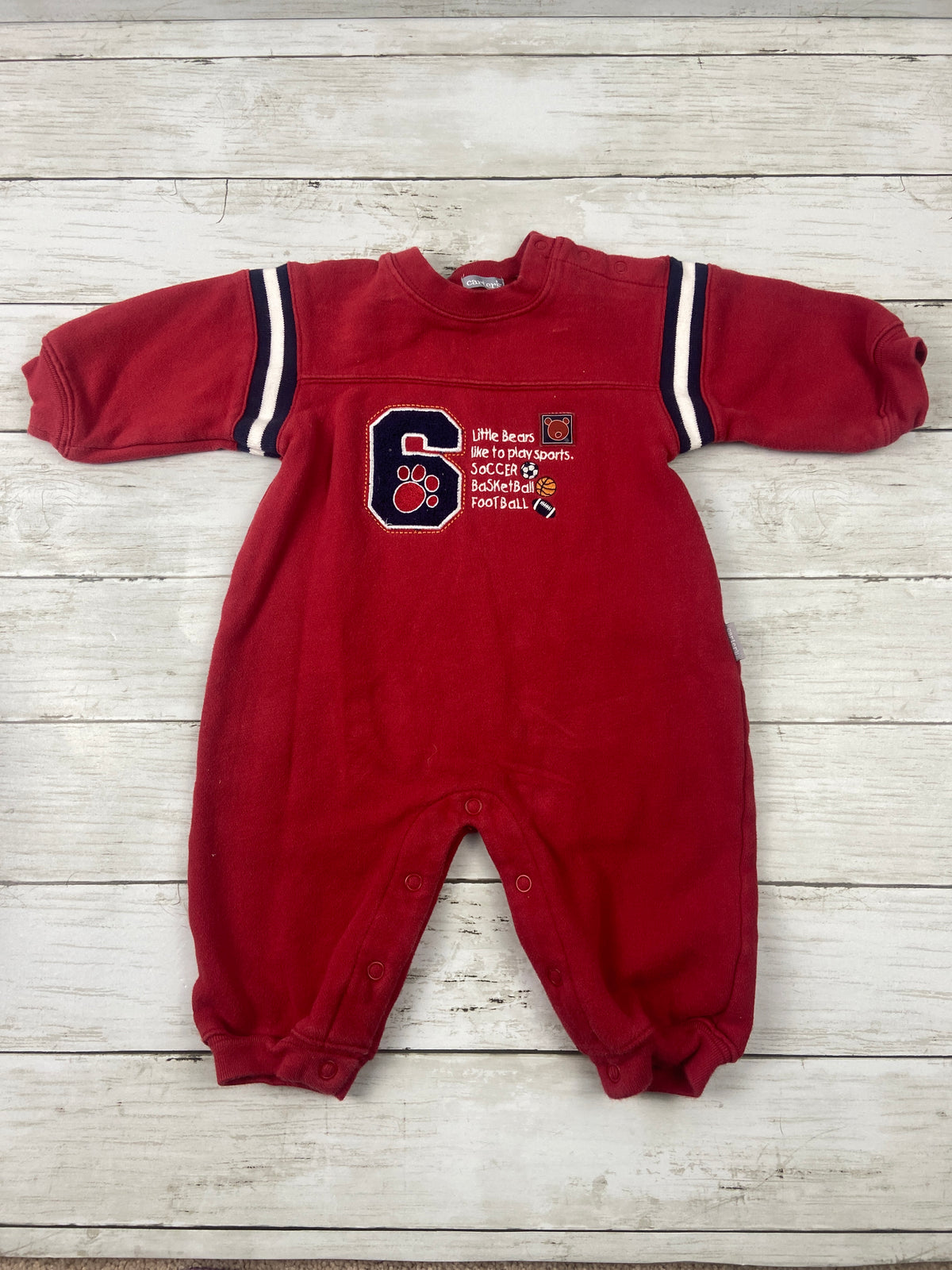 Carters red sports sleeper - GUC - Seller requested removal