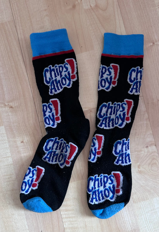 Crazy Sock Day Chips Ahoy NWOT? - size Youth - 10 (L)