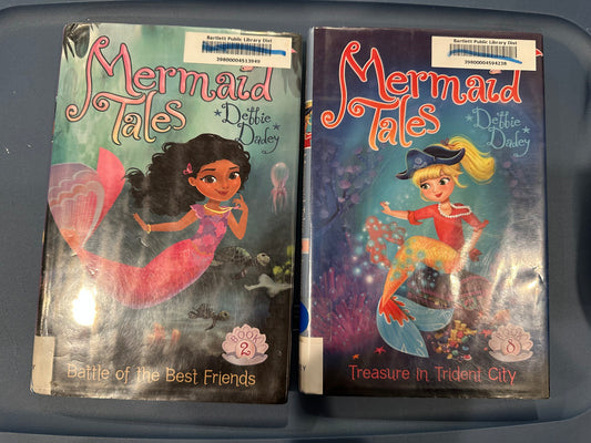 2 Mermaid Tales books Withdrawn library books