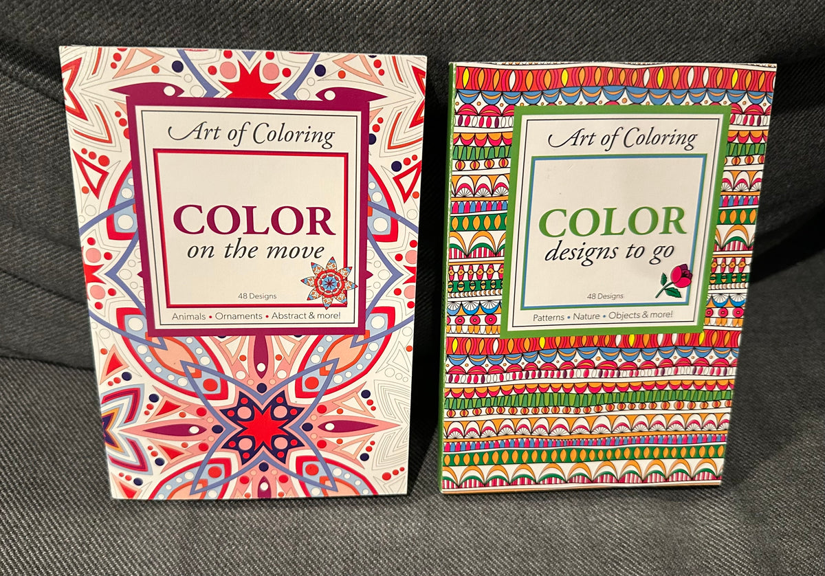 New 2 coloring books Hand sized for tween to
