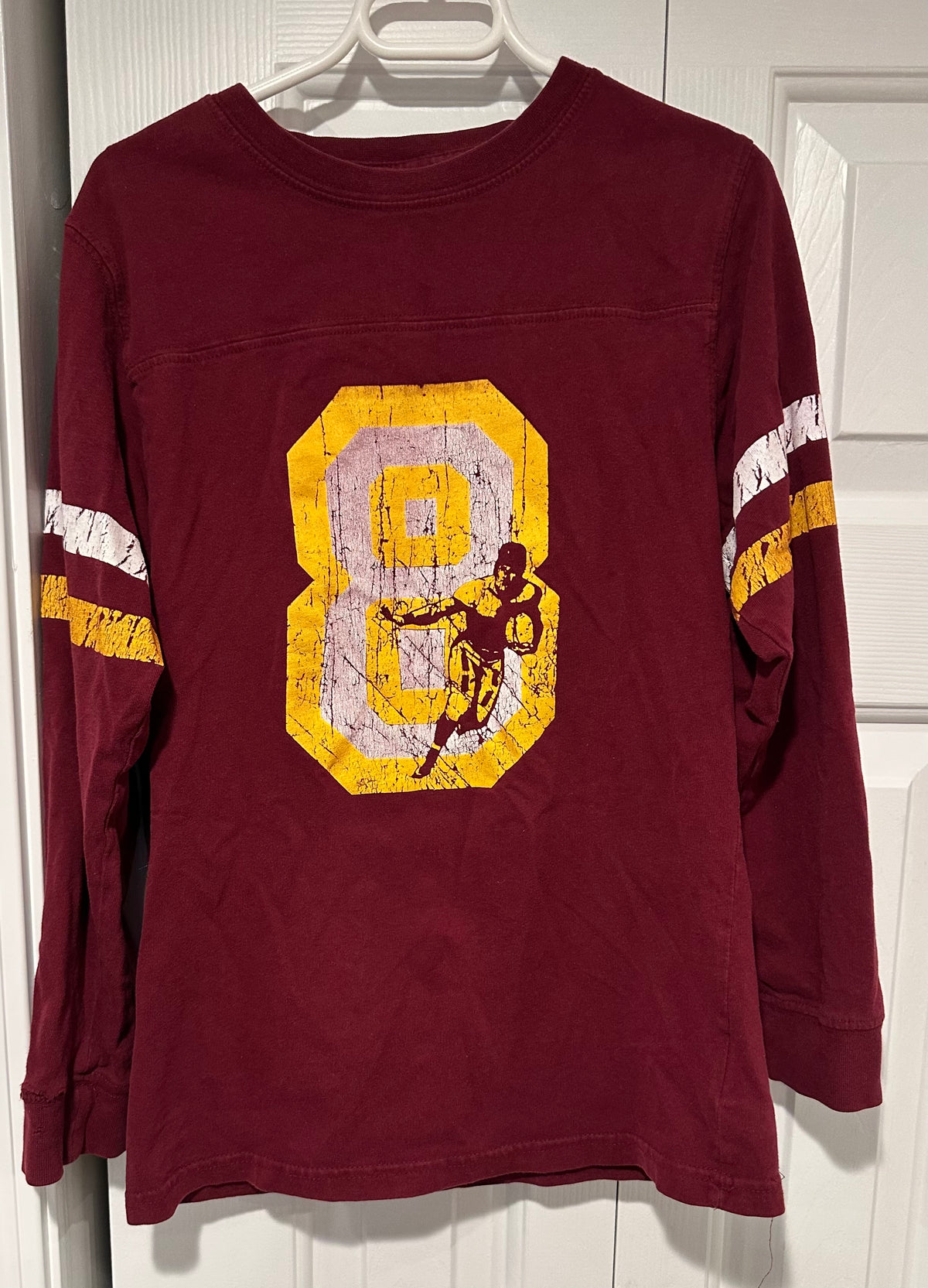 Play condition 10/12 Maroon LS footballl - size Youth - 10 (L)