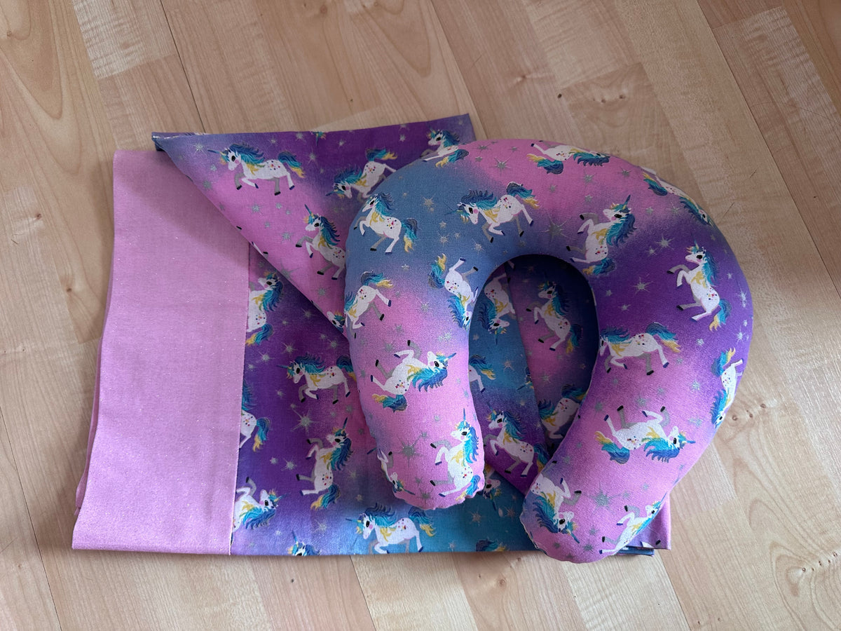 Unicorn New pillowcase Neck pillow never used?