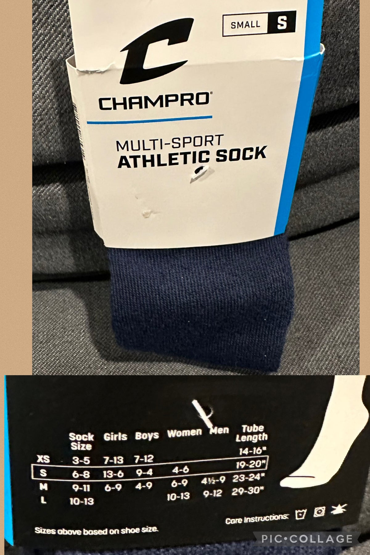 NEW Champro Navy socks Baseball, softball - size Youth - 7 (S)