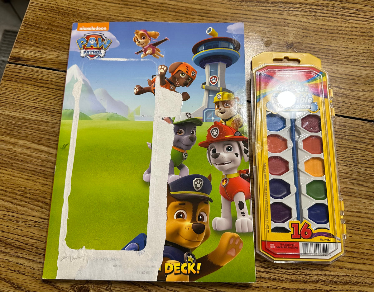 new inside paw patrol new watercolor paint set