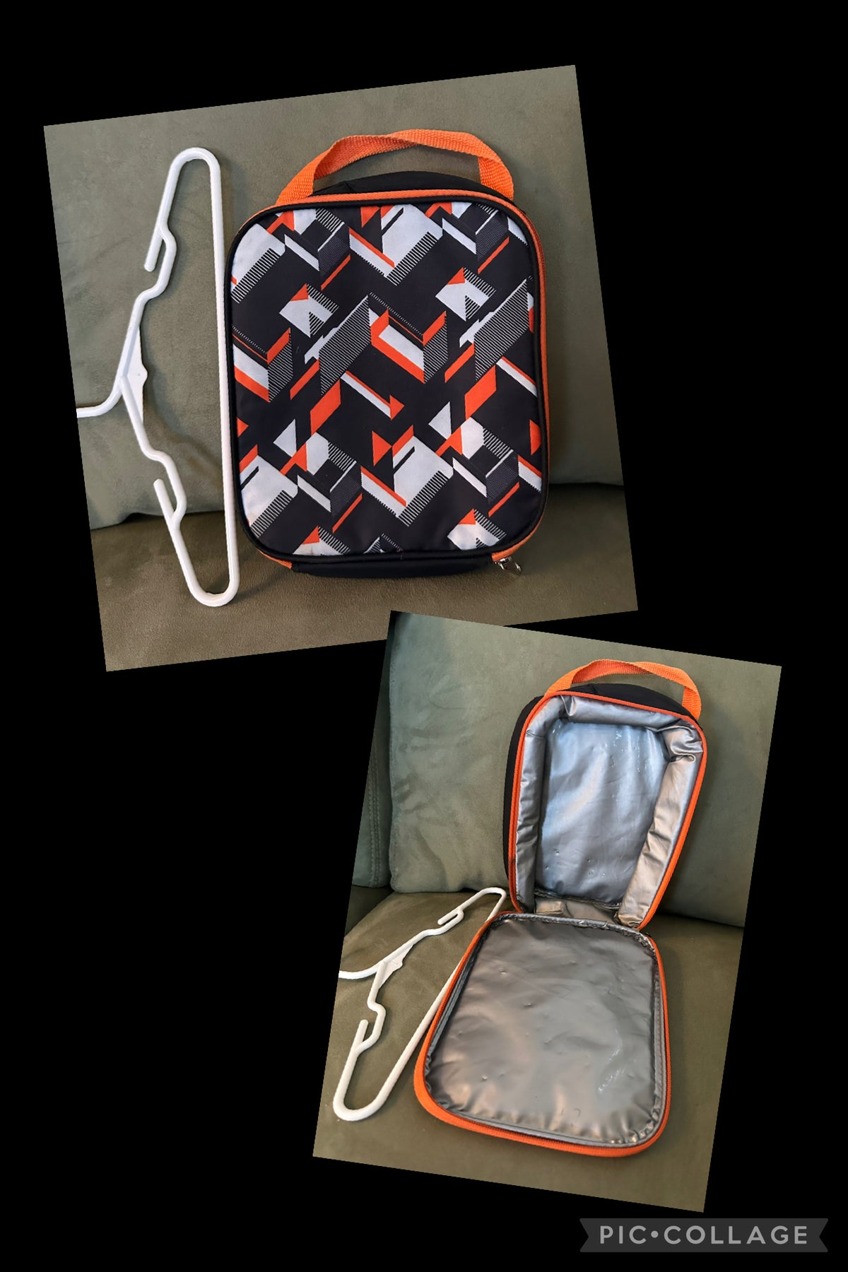 Black & Orange lunch bag Good condition,  clean