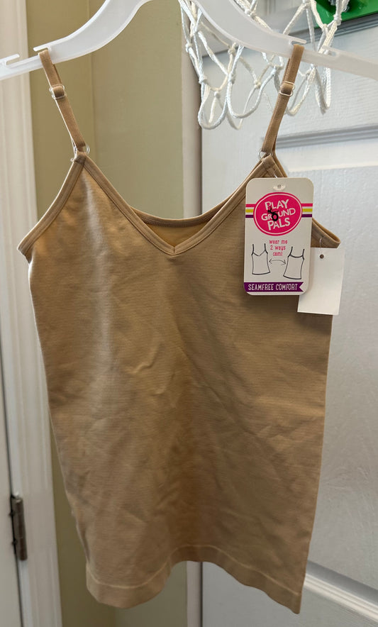 New nude camisole sz.S spandex undershirt - size Youth - 6 (S)