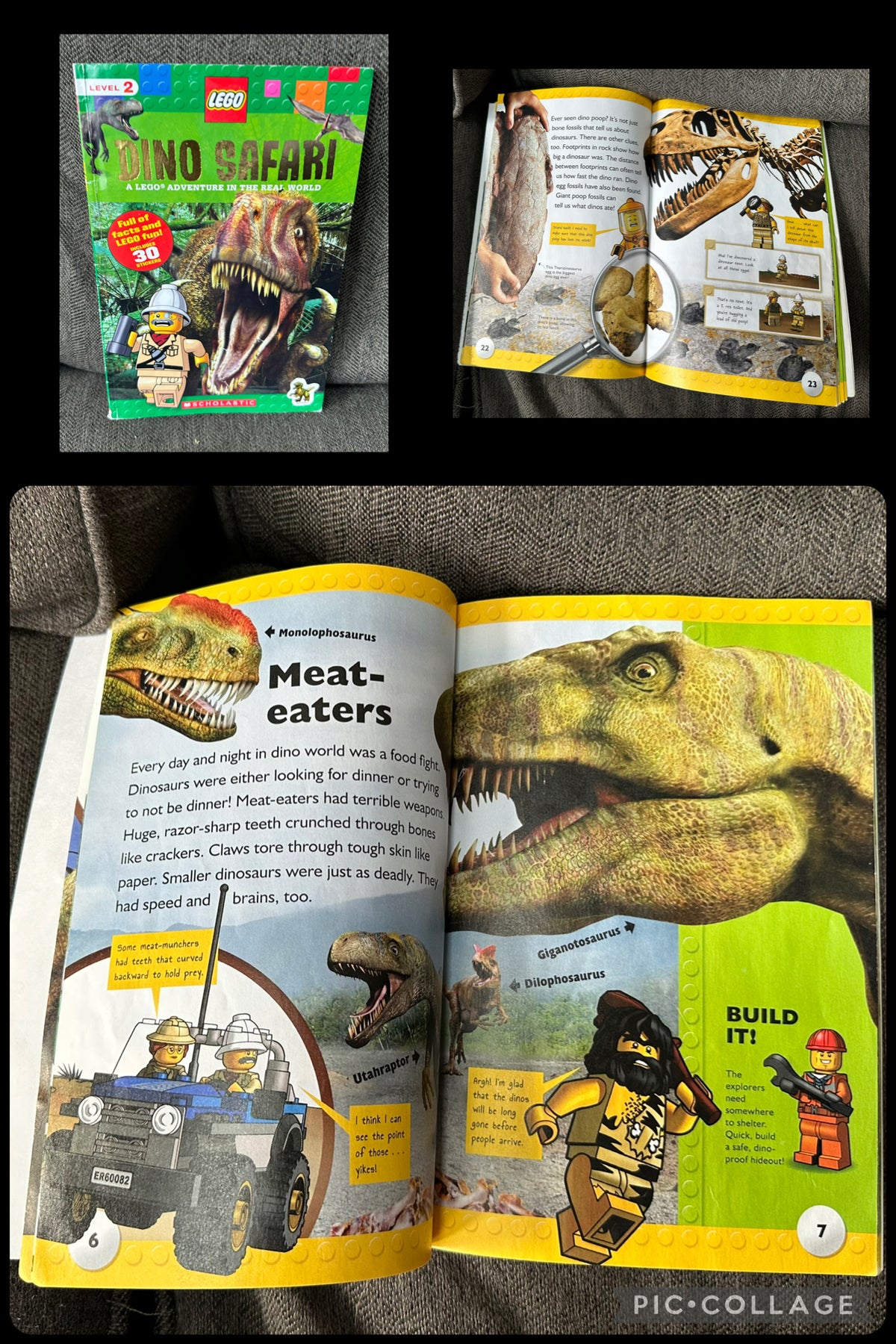 Dino safari lego book Level 2 , GUC, 32pg