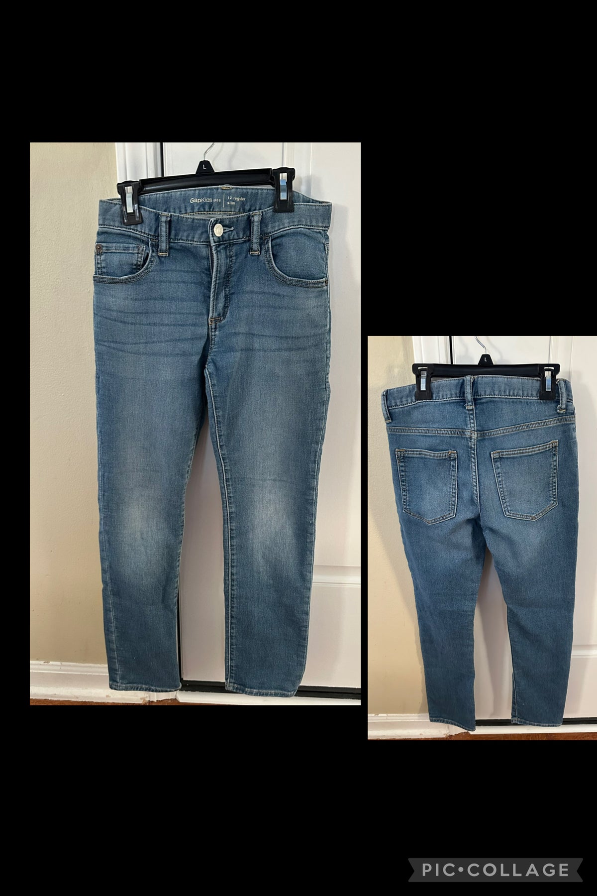 12 Gap kids reg slim EUC Adjustable jeans - size Youth - 12 (L)