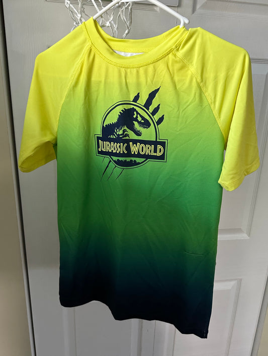 Jurassic Park rash guard Excellent condition - size Youth - 12 (L)