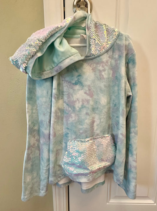 10/12 sequence tye dye soft cozy polyester w/ - size Youth - 10 (L)