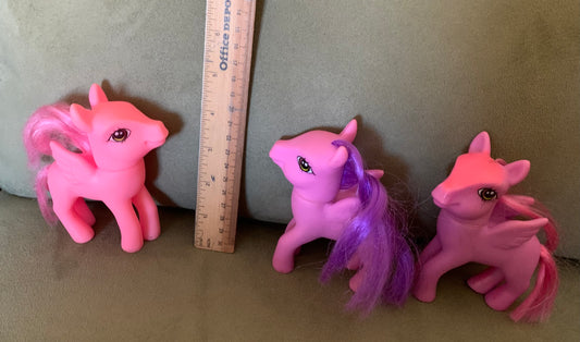 3 winged ponies 1 has marker drawn on it