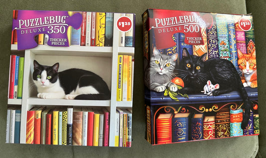 2 NEW cat puzzles 350 & 500 pc