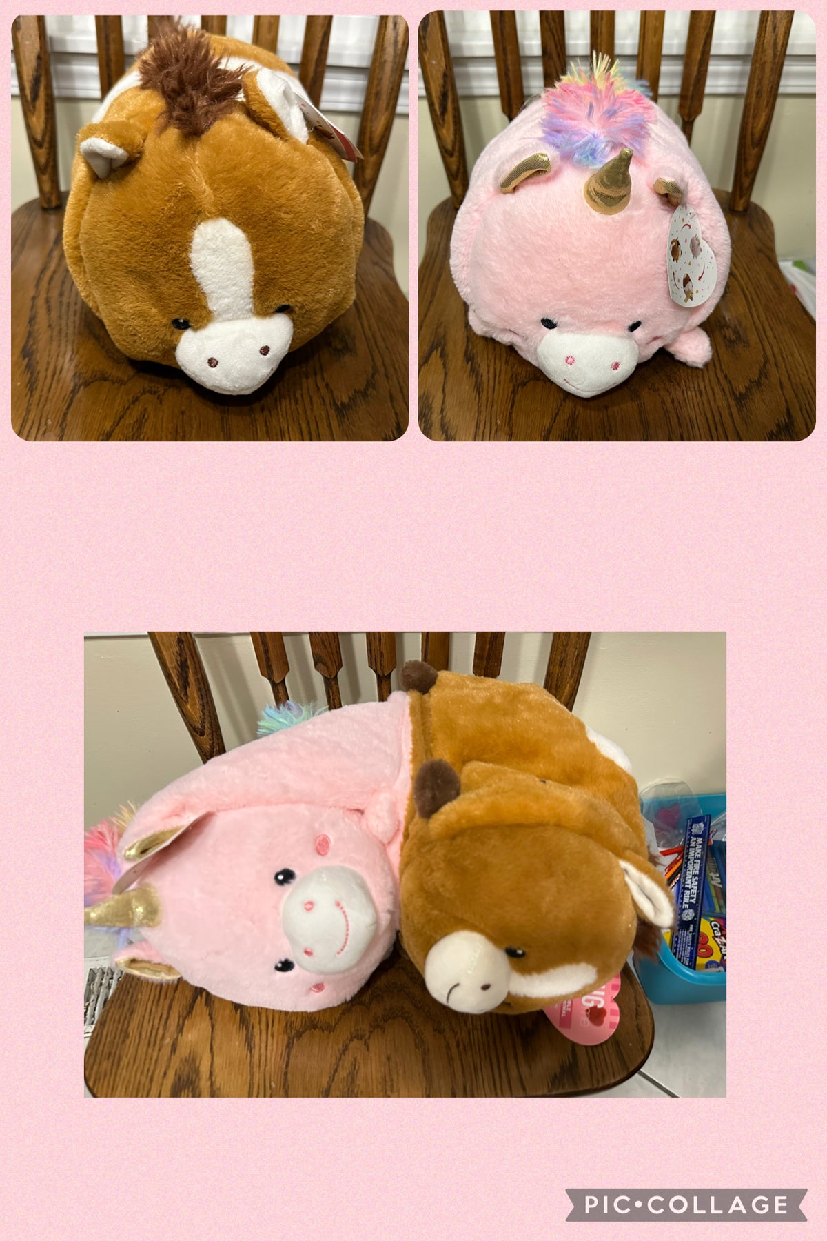 New reversible plush Unicorn to horse