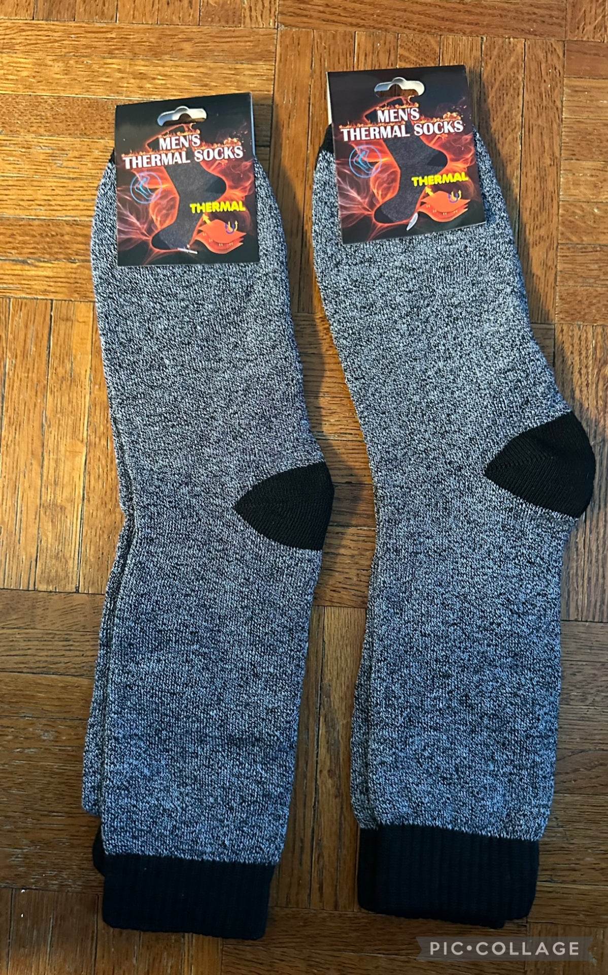 2 Mens thermal socks New Fit teen/young adult - size Teen/Men - S (29-31)