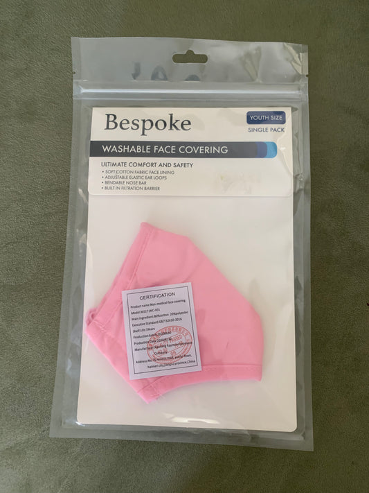 Face mask new pink Youth