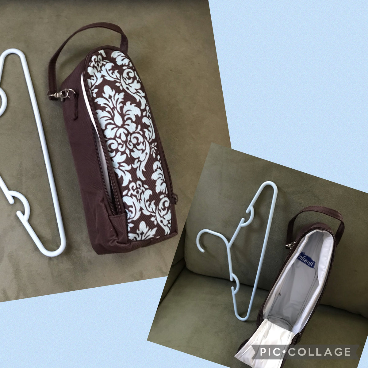 milk storage bag new Emfamil brown and blue
