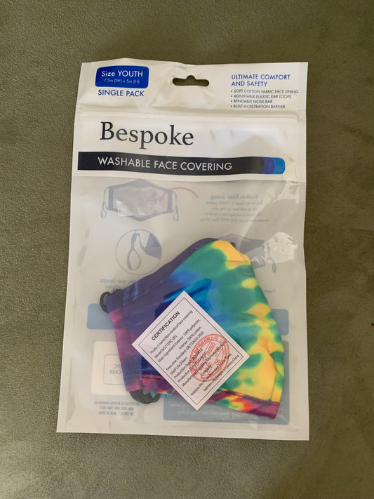 Face mask new youth Bright tye dye