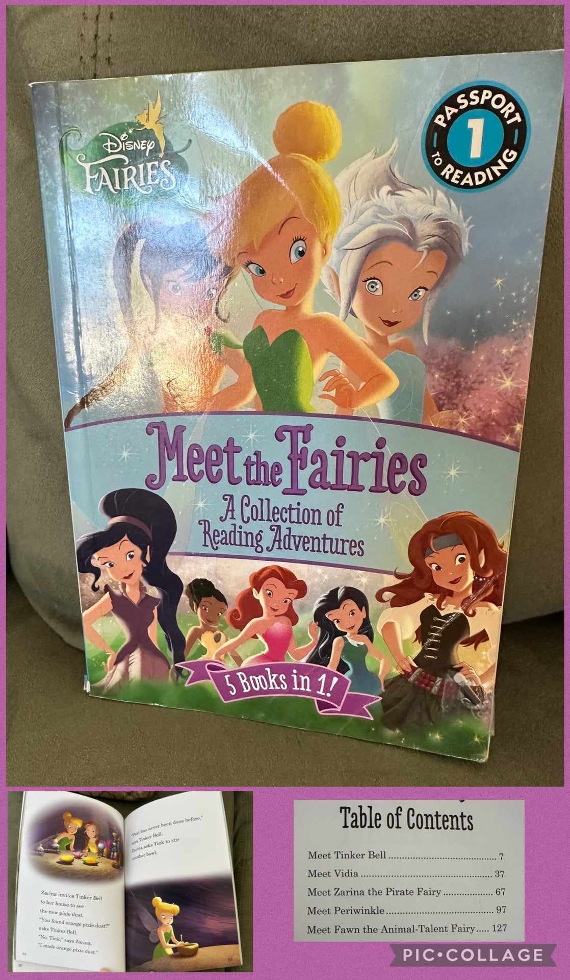 5 in 1 meet the fairies Disney great condition