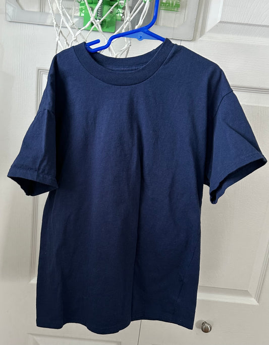 Hanes undershirt cotton Navy Worn once tag L - size Youth - 10 (L)
