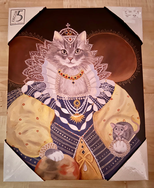 Cat princess canvas NEW