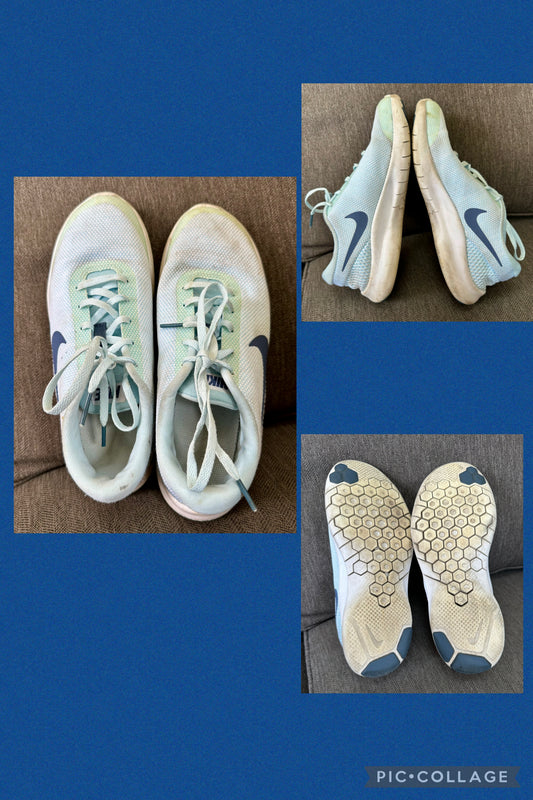7.5 nike light blue shoe Machine washed VGuC - size Shoes - Adult 7 1/2