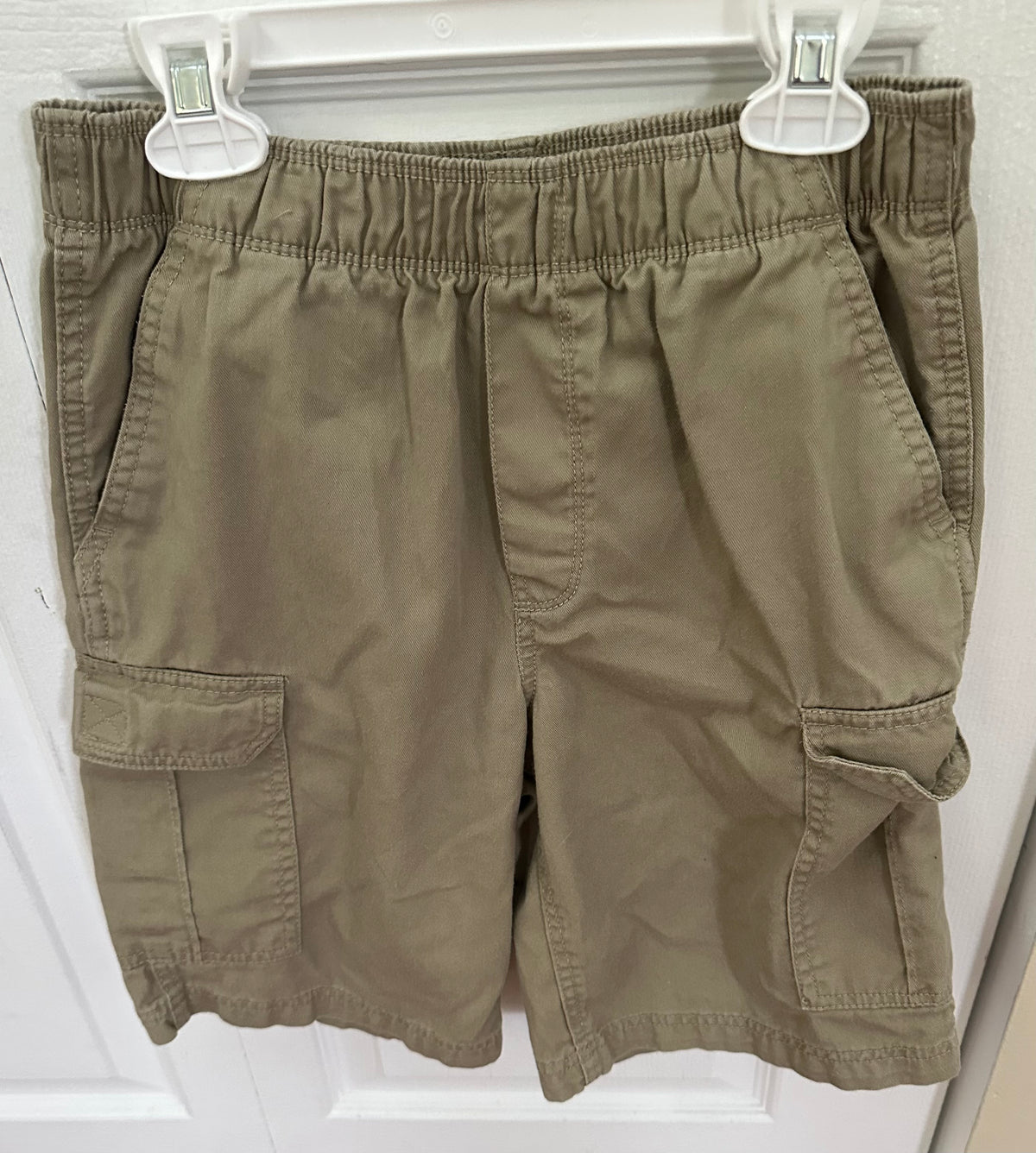 10/12 cotton shorts EUC Khaki  slight green tint - size Youth - 10 (L)