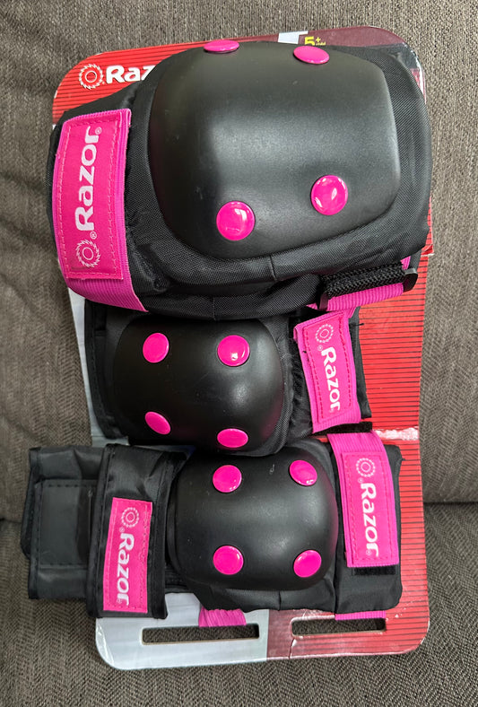 New Razor knee elbow pad Package worn, never used