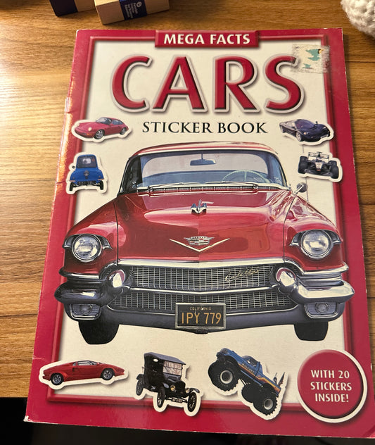 New Cars sticker book