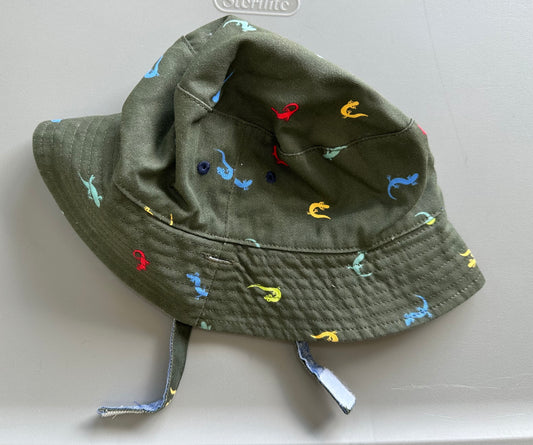 18 m-2T + sun hat Green lizard, EUC