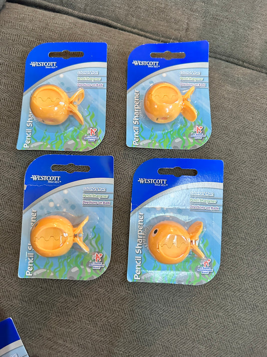 4 new pencil sharpeners Goldfish