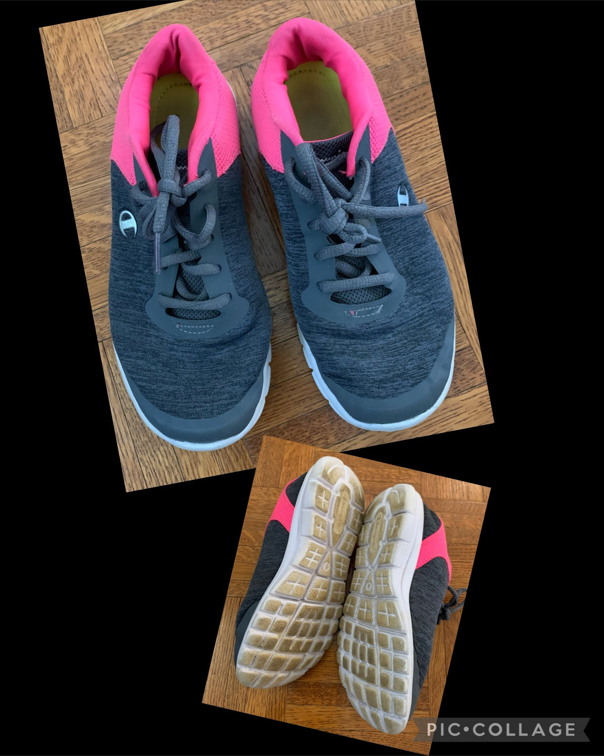 Champion pink gray Gently worn - size Shoes - Kids 4