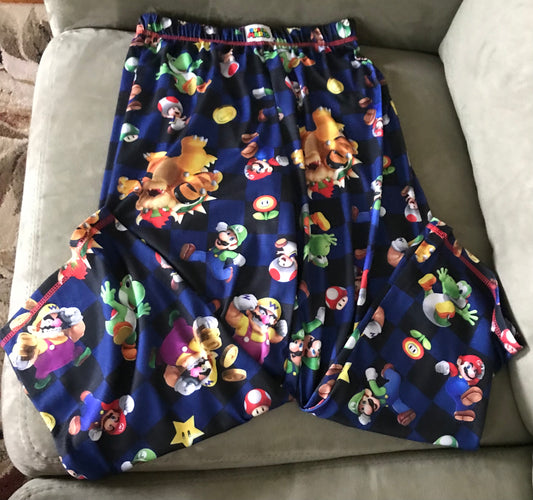 Super Mario pj pants NEW Original price $26 - size Youth - 8 (M)