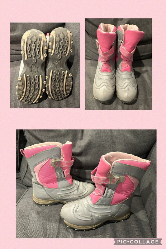 Boots pink silver VGUC LL Bean brand - size Shoes - Kids 4