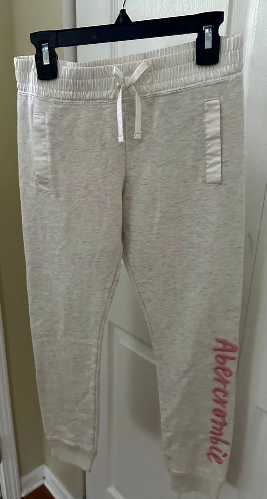 Abercrombie kids 11/12 Lightweight jogger cream - size Youth - 10 (L)