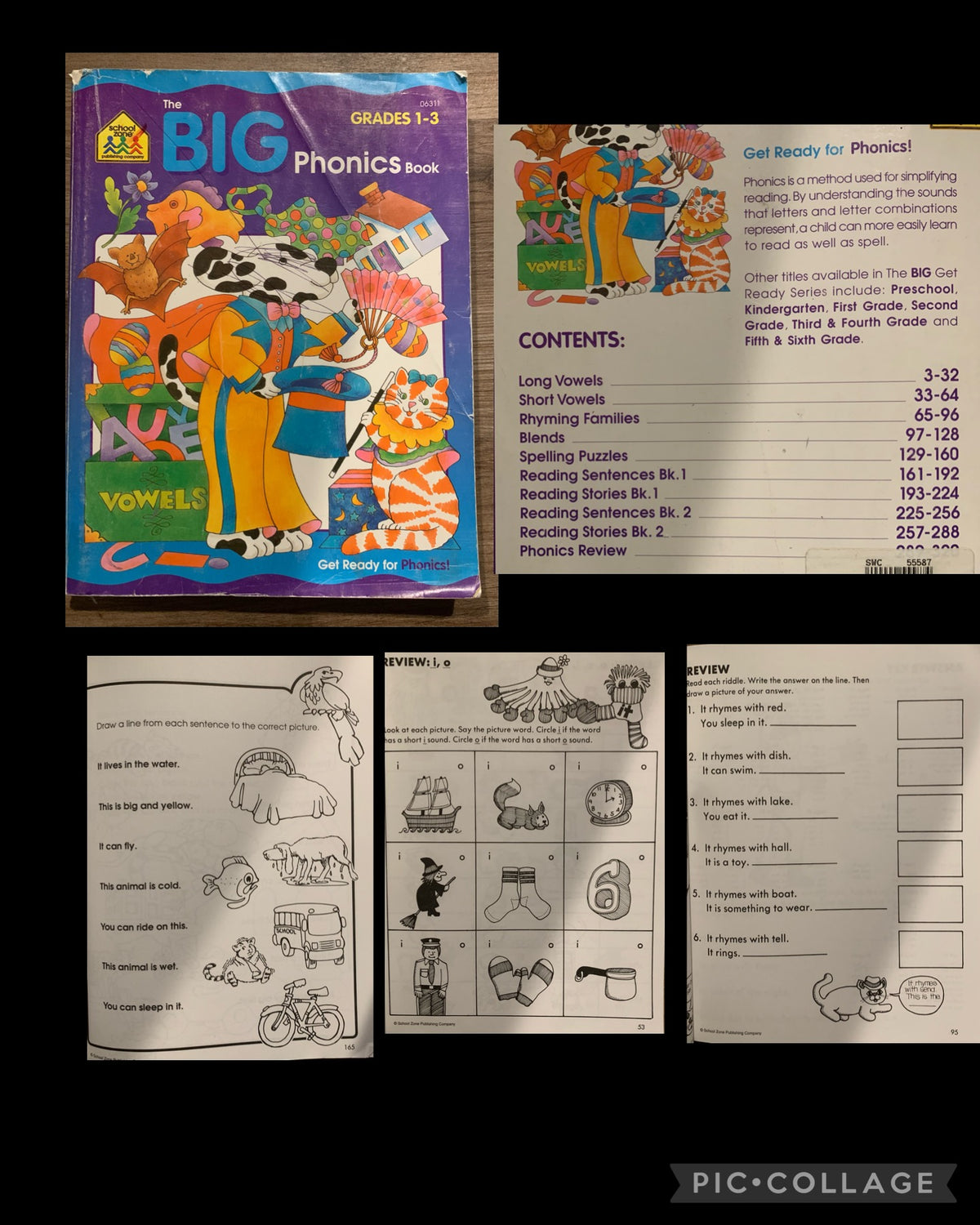 300 unused pages phonics Vowels, Grades 1&2