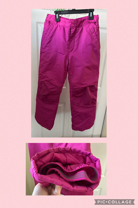10/12 pinkish snow pants Worn 1-2 times - size Youth - 10 (L)