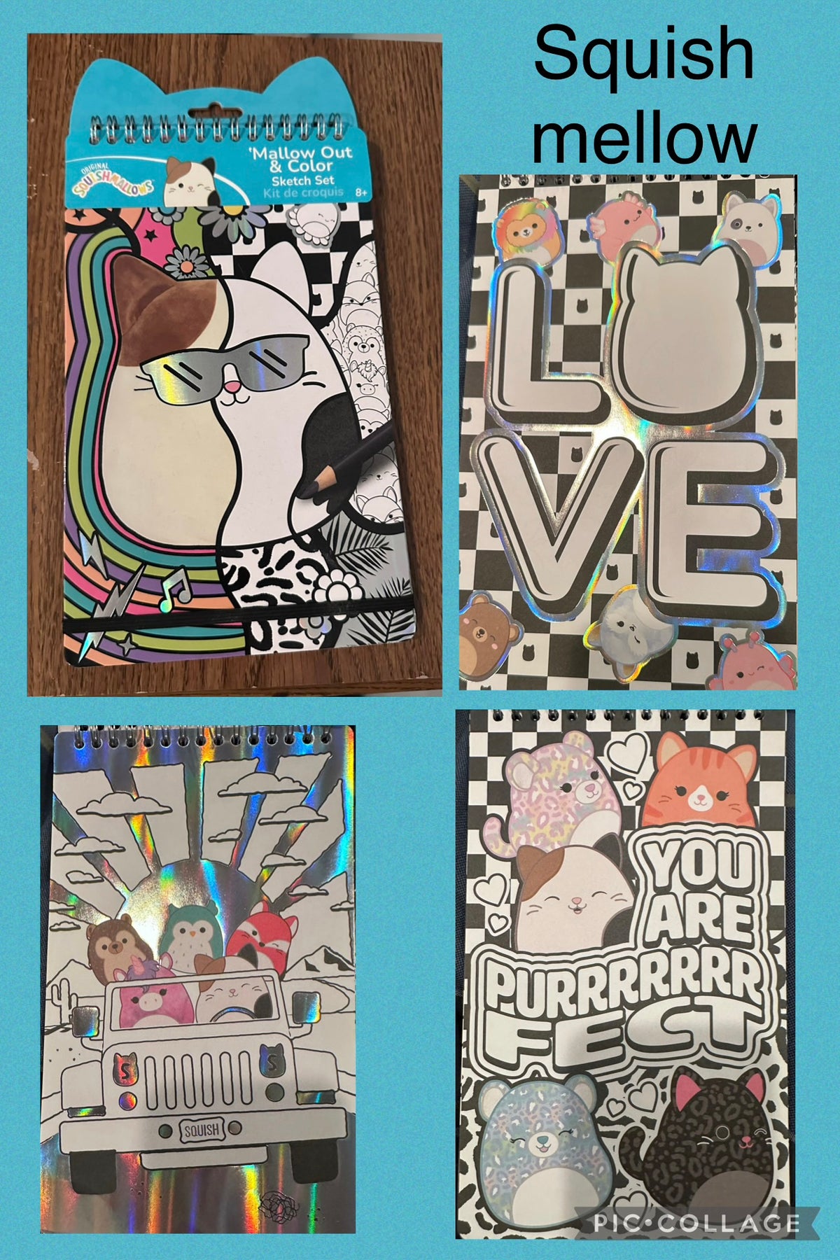 New Squishmellow Pad 30 pages,50 stickers