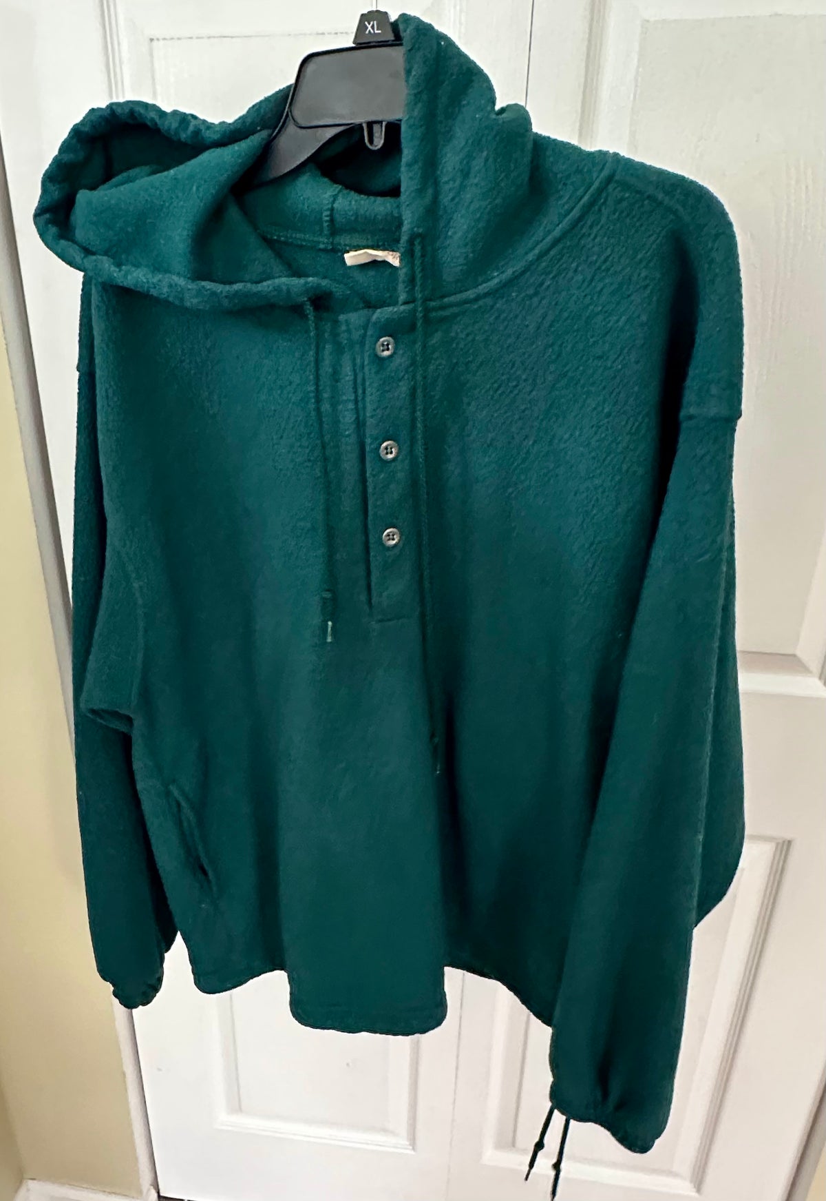 Forest green coat sweats Heavy warm 100% poly - size Women - XL (16/18)