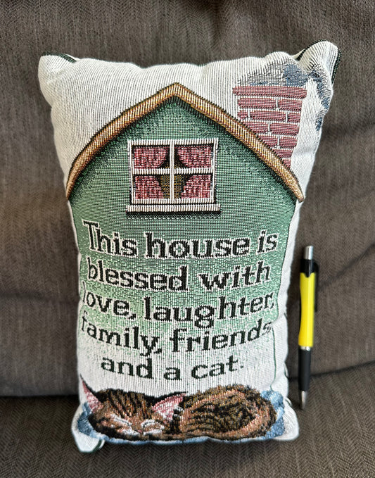 Cat accent pillow VG-EUC