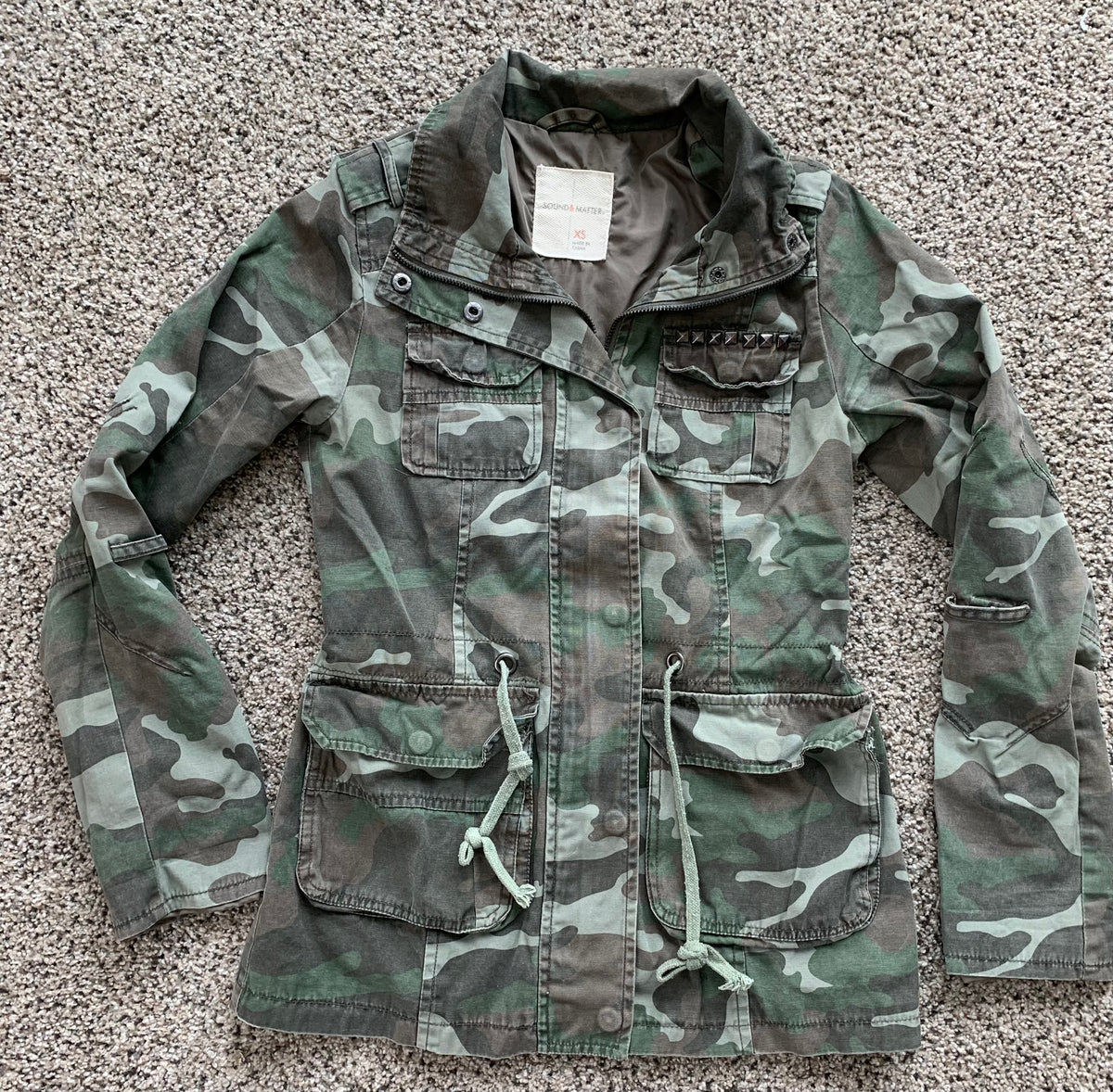 Camo stylish jacket Sound & Matter brand - size Junior - XS (0/1)