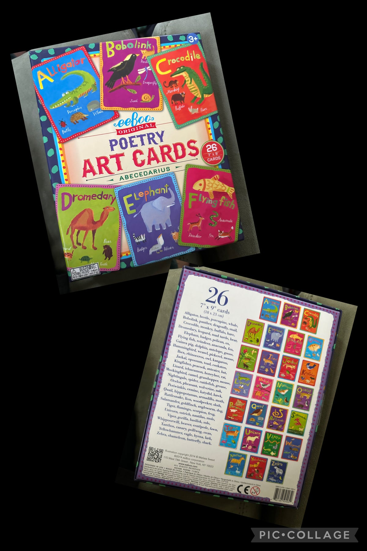 ABC oversized art cards Gently used like new