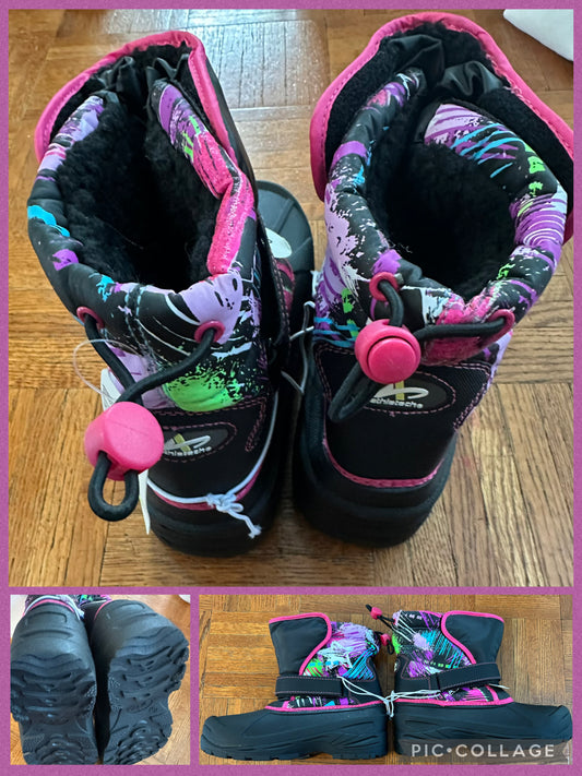 5 youth NEW snow boot Athletech neon black - size Shoes - Kids 5