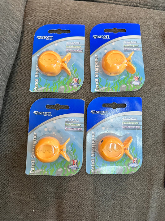 4 new pencil sharpeners Goldfish