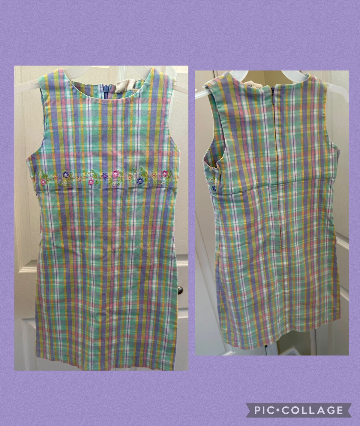 6 spring dress EUC Pastel, k.c. Parker - size Youth - 6 (S)