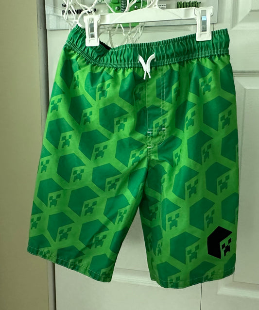 Minecraft swim trunk EUC Tagged L fits 12-14 - size Youth - 12 (L)
