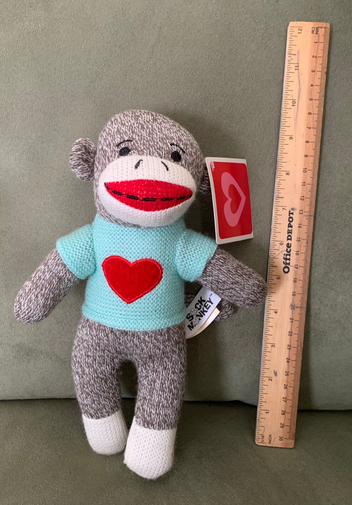Valentines sock monkey New