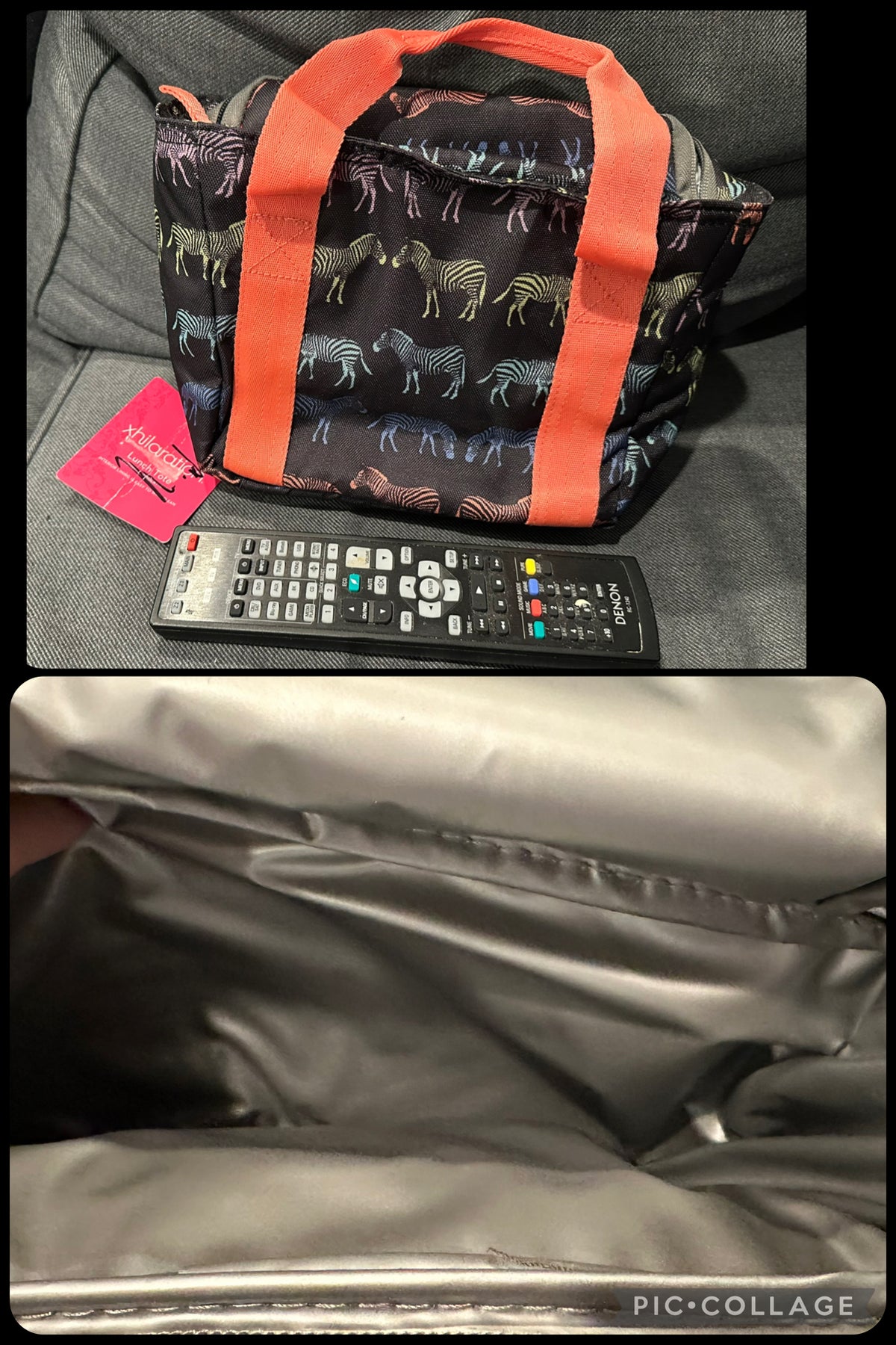 New Zebra lunch bag Insulatied